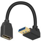 Cabo DisplayPort 1.4, extensão Poyiccot 8K, ângulo descendente de 15 cm