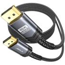 Cabo DisplayPort JSAUX 2.1 6,6 pés/2 m 16K @60Hz, 8K @120Hz, 4K @240Hz
