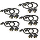 Cabo DisplayPort para DVI UKYEE, pacote com 10 pés, preto