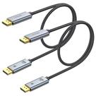 Cabo DisplayPort Ureegle 1.4 0,46 m 8K@60Hz, kit com 2 unidades Cabo DisplayPort Ureegle 1.4 0,46 m 8K@60Hz, kit com 2 unidades
