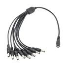 Cabo Divisor De Energia DC 5.5x2.1mm 1 Para 2 3 4 5 6 8 Vias Adaptador Para Luzes De LED E Câmeras
