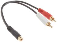 Cabo divisor de sinal C2G Legrand RCA fêmea para 2 RCA macho