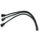 Cabo divisor de ventilador DZS Elec 4 pinos de 1 a 3 vias PWM 27 cm preto