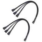 Cabo divisor de ventilador Matters, 3 vias, 4 pinos, PWM, 30 cm, pacote com 2