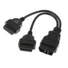 Cabo Divisor Obd2 Extensor duplo ponta macho femea 16 pinos em Y
