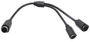 Cabo divisor PS/2 ZdycgTime PS 2 Mini Din M de 6 pinos a 2 x F