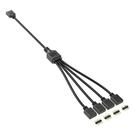 Cabo Divisor RGB 1 para 4 12V 4 Pinos RGB 30cm Extensor para Fans e Fitas LED