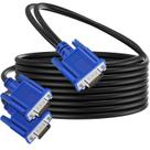 Cabo divisor VGA PASOW de 1 macho para 2 machos com monitor duplo de 1,8 m