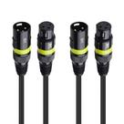 Cabo DMX Cable Matters, pacote com 2 luzes de palco 22AWG, 7,6 m e 3 pinos Cabo DMX Cable Matters, pacote com 2 luzes de palco 22AWG, 7,6 m e 3 pinos