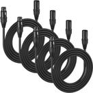 Cabo DMX MFL. XLR de 2 m e 3 pinos macho para fêmea para iluminação de palco