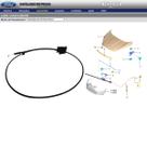 Cabo Do Trinco Do Capuz ( New Fiesta 2014 A 2018 - Hatch ) - Marca Ford - Codigo 8A6116B975AJ - 8A6116B975AJ