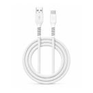 Cabo Dual Armor Tipo C USBA 1M com Carregamento Rápido 18W Revestido em Nylon Balístico Branco Gshield