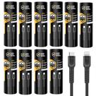 Cabo Dual Shock Lightning / Type C - Preto - 1,2m - no Atacado - Caixa Fechada 10 Unidades - Gshield Cabo Dual Shock Lightning / Type C - Preto - 1,2m - no Atacado - Caixa Fechada 10 Unidades - Gshield