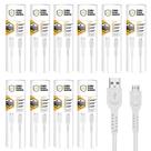 Cabo Dual Shock Micro Usb V8 - Branco - 1,2m - no Atacado - Caixa Fechada 10 Unidades - Gshield