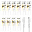 Cabo Dual Shock Tipo C / Type C - Branco - 1,2m - no Atacado - Caixa Fechada 10 Unidades - Gshield