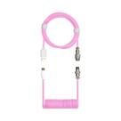 Cabo Duplo Enrolado Cooler Master Kb-Cmz1 Magenta Rosa