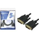 Cabo DVI 24+1/DVI 24+1 Multimidia Preto 2 Metros 018-9557 5+