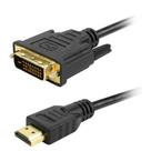Cabo DVI 24+1 para HDMI Macho 5+, 2 Metros, Preto - 018-8702