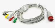 Cabo ecg 5 vias compativel com Bionet bm3 bm5