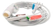 Cabo Ecg 5 Vias Compatível Com Phlips