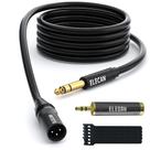 Cabo Elecan de 6,35 mm (1/4 polegada) TRS para XLR 50 pés macho para macho Cabo Elecan de 6,35 mm (1/4 polegada) TRS para XLR 50 pés macho para macho
