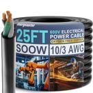 Cabo elétrico Energeaster 10 Gauge SOOW 3 Conductor 25 pés