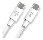 Cabo Elg 2 Metros Carga Rápida Turbo 60w Usb-c Branco Tc602