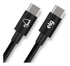 Cabo ELG PRETO USB-C para USB-C - TC60B