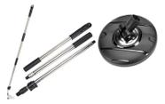 Cabo Em Aço inox + Base Preta 16 Cm