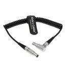 Cabo em espiral Alvin's Cables, código de tempo de 5 pinos para ARRI Alexa