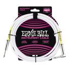 Cabo ernie ball instrumentos 10 ft reto/l 3,05m p06049 white