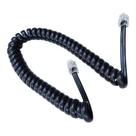 Cabo Espiral para Telefone Preto 2M - Mxt Cabo Espiral para Telefone Preto 2M - Mxt