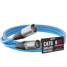 Cabo Ethercon LyxPro blindado CAT6 1,8 m azul profissional