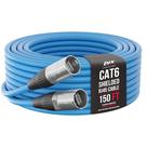 Cabo Ethercon LyxPro blindado CAT6 de 150 pés para áudio e iluminação