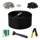 Cabo Ethernet a granel Adoreen Cat 7 Outdoor 300 pés com kits de ferramentas Cabo Ethernet a granel Adoreen Cat 7 Outdoor 300 pés com kits de ferramentas