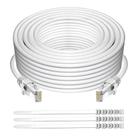 Cabo Ethernet Adoreen Cat 6 100 pés/30 m branco de alta velocidade