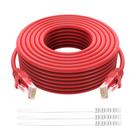 Cabo Ethernet Adoreen Cat 6 150 pés/45 m externo/interno vermelho
