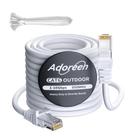 Cabo Ethernet Adoreen Cat 6 Outdoor 23m branco para câmera POE Cabo Ethernet Adoreen Cat 6 Outdoor 23m branco para câmera POE