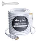 Cabo Ethernet Adoreen Cat 6 Outdoor 250 pés branco com garantia de 2 anos