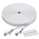Cabo Ethernet BUSOHE Cat6 50m branco para rede de computadores