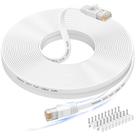 Cabo Ethernet Folishine CAT6 30m/100 pés branco plano