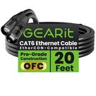 Cabo Ethernet GearIt Blindado CAT6 Ethercon 6m Preto