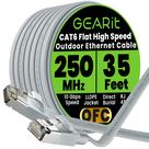 Cabo Ethernet GEARit Cat6 10 Gbps 10,5 m Flat para Externo