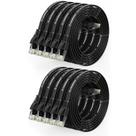 Cabo Ethernet Geeker Cat 6 0,9 m (pacote com 10) preto Cabo Ethernet Geeker Cat 6 0,9 m (pacote com 10) preto
