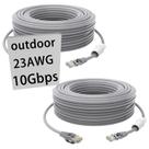 Cabo Ethernet GWFIBER Cat 6 30m Heavy Duty UV à prova d'água