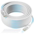 Cabo Ethernet Kxable Cat 6 150 pés branco para roteador de servidor de PC