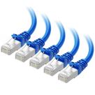 Cabo Ethernet Matters Cat 6A 10 Gbps 3 pés azul, pacote com 5