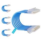 Cabo Ethernet Mnlnbuao Cat6 1,5 m, pacote com 24, azul, slim Cabo Ethernet Mnlnbuao Cat6 1,5 m, pacote com 24, azul, slim