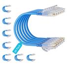 Cabo Ethernet Mnlnbuao Cat6 Slim 0,3 m, pacote com 48 unidades, azul Cabo Ethernet Mnlnbuao Cat6 Slim 0,3 m, pacote com 48 unidades, azul