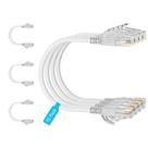 Cabo Ethernet Mnlnbuao Cat6 Slim 2,1 m, pacote com 10, 10 Gbps Cabo Ethernet Mnlnbuao Cat6 Slim 2,1 m, pacote com 10, 10 Gbps